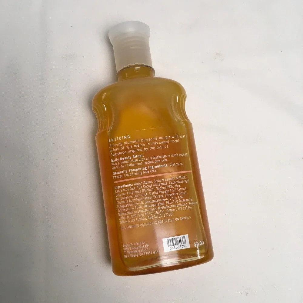 Bath & Body Works Plumeria Shower Gel 10‎ oz Bottle